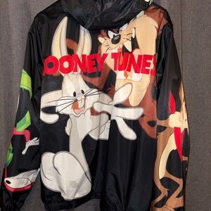 Warner Bros. Looney Tunes Black Windbreaker